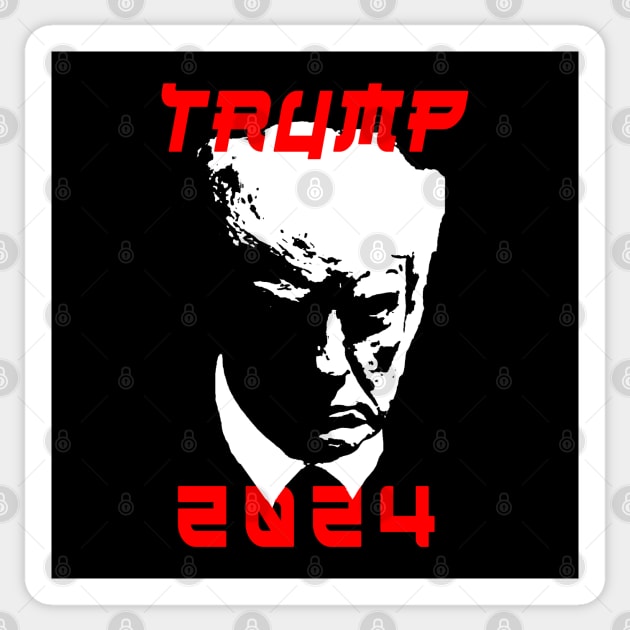 Trump mugshot 2024 Sticker by bmron